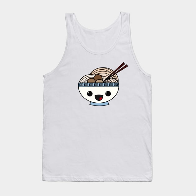 Kawaii Pho Babi - Meatballs and Noodles *Pho* Tank Top by pbDazzler23